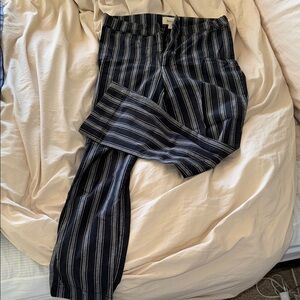 Striped Black and White Pants